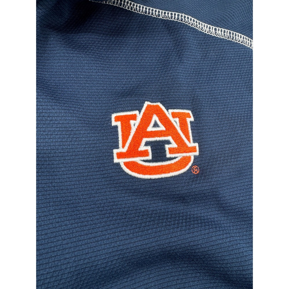 Columbia Golf Auburn Tigers Mens Medium Navy Blue Quarter Zip Pullover Shirt - Picture 4 of 10